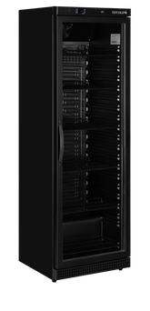 BLACK Glass Door Merchandiser – 400L Refrigerator UR400G