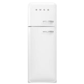 265L Retro Static Smeg Fridge Freezer, 80/20, White - FAB30LWH5UK - London Houseware - 1