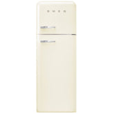 294L Retro Static Smeg Fridge Freezer, 80/20, Cream - FAB30RCR5UK - London Houseware - 1