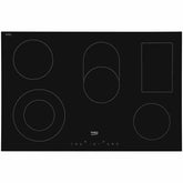 77cm 4 Zone Electric Ceramic Hob, Black - Beko HIC85402T - Naamaste London Homewares - 1
