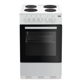 50cm Freestanding Electric Cooker Oven and Hob - Beko KS530W - London Houseware - 1