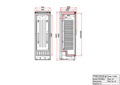 Tefcold FS1380WB Wine Bottle Cooler – 78 Bottle Capacity, Black Finish