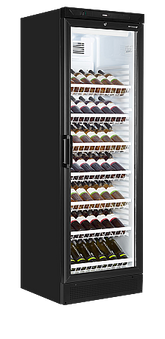 Tefcold FS1380WB Wine Bottle Cooler – 78 Bottle Capacity, Black Finish