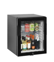 Tefcold TM35GC Black Double Glass Door Mini Bar Fridge – 35L Capacity