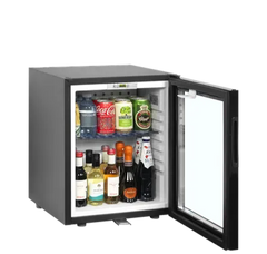 Tefcold TM35GC Black Double Glass Door Mini Bar Fridge – 35L Capacity
