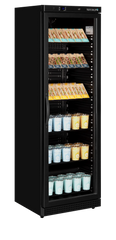 BLACK Glass Door Merchandiser – 400L Refrigerator UR400G