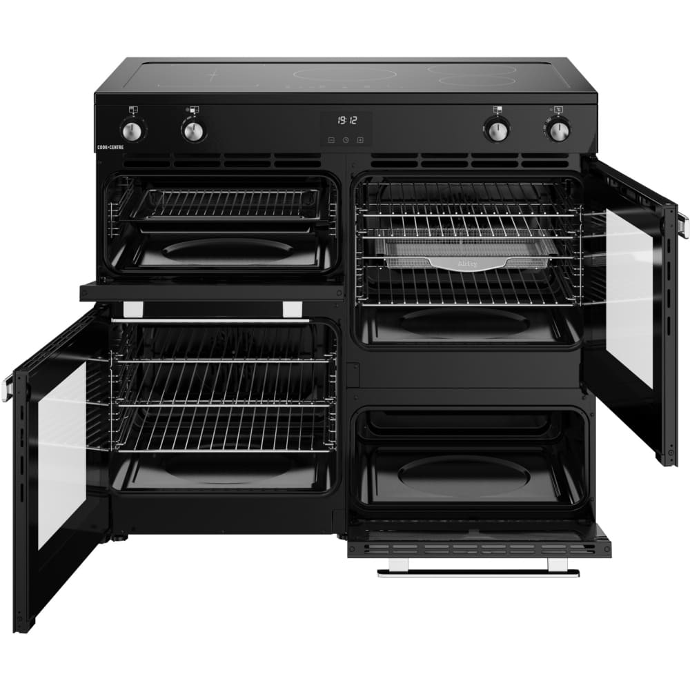 100cm Induction Belling Range Cooker, Black - RCA COOKCENTRE 100Ei - London Houseware - 6