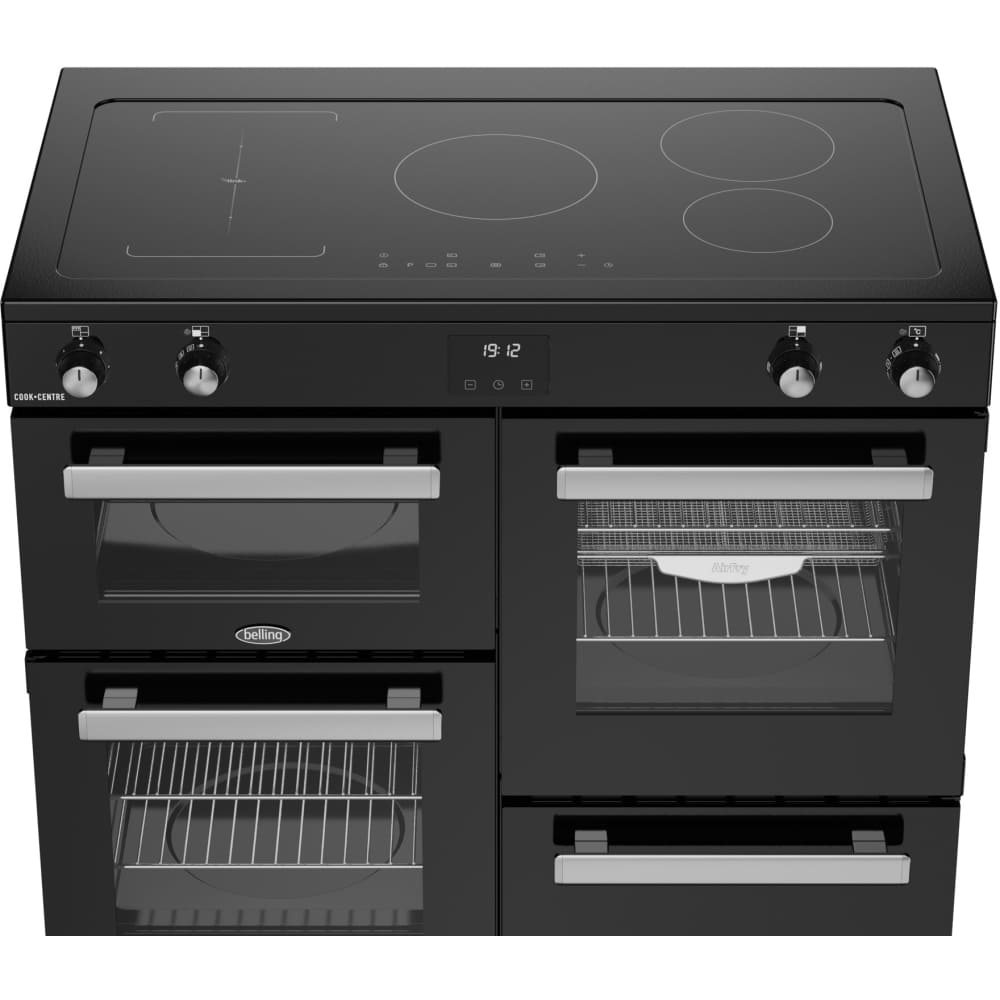 100cm Induction Belling Range Cooker, Black - RCA COOKCENTRE 100Ei - London Houseware - 7