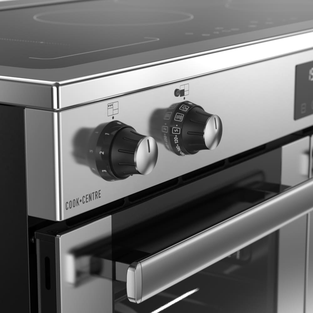100cm Induction Belling Range Cooker, Stainless Steel - RCA COOKCENTRE 100Ei - London Houseware - 2