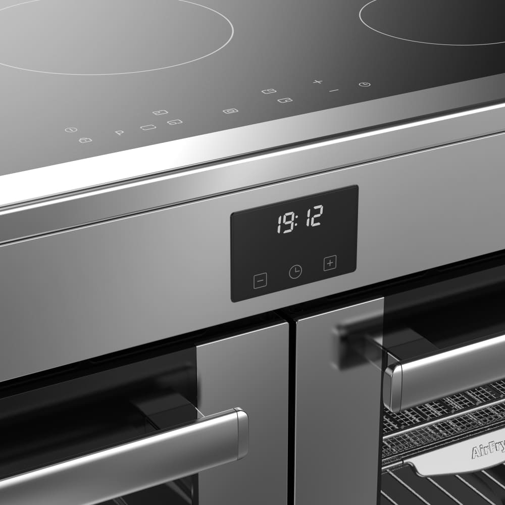 100cm Induction Belling Range Cooker, Stainless Steel - RCA COOKCENTRE 100Ei - London Houseware - 5