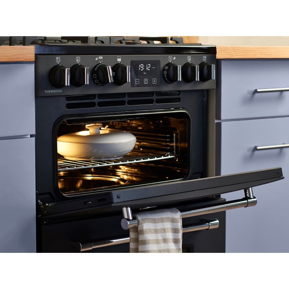 70L Freestanding Electric Cooker with Double Oven, Anthracite - Belling Farmhouse 60E - London Houseware - 9