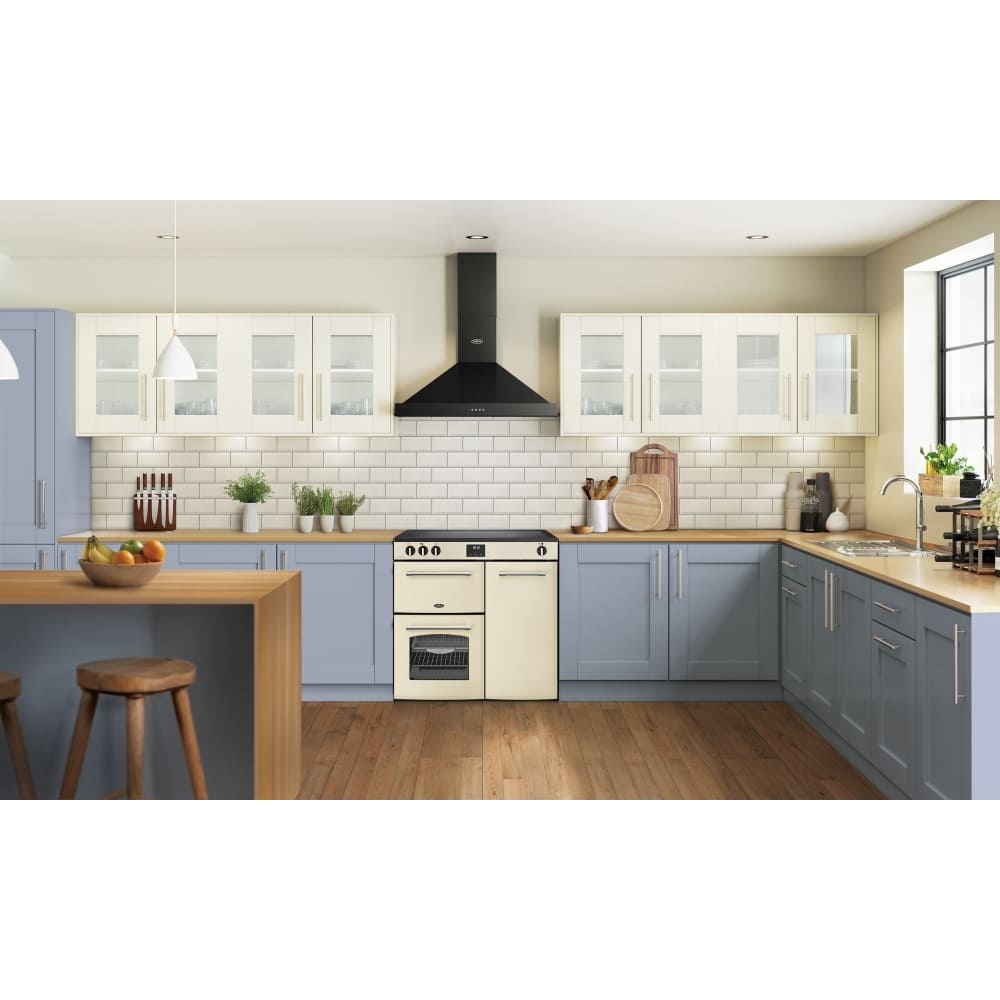 90cm Ceramic Belling Range Cooker, Cream - Farmhouse 90E - London Houseware - 9