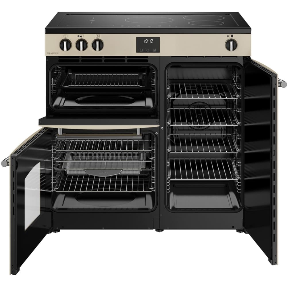 90cm Induction Belling Range Cooker, Cream - RCA FARMHOUSE 90Ei - London Houseware - 4