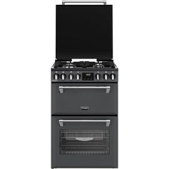 Dual Fuel Cooker with Double Oven, Grey, A Rated - Stoves DXMRARICH 60DF - London Houseware - 2