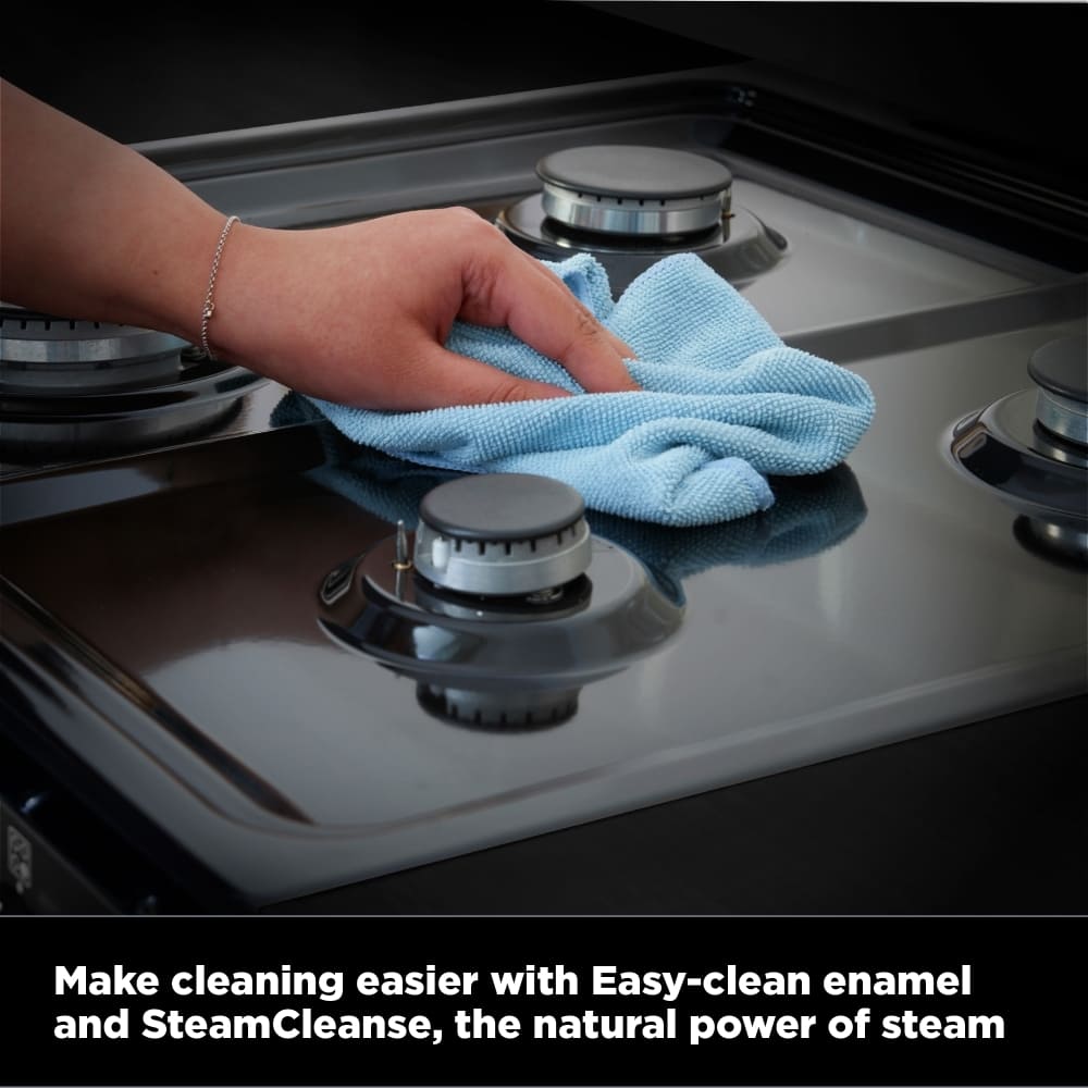 Dual Fuel Cooker with Double Oven, Black - Stoves DXMRARICH 60DF - London Houseware - 13