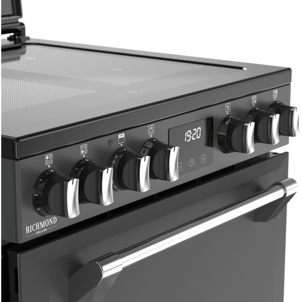 Induction Electric Cooker with Double Oven, Grey - Stoves Richmond DX 60Ei RTY - London Houseware - 3
