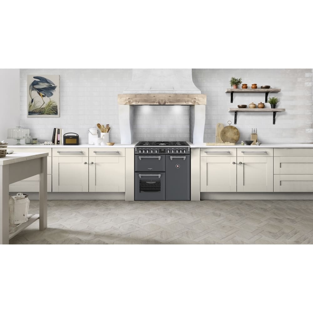 90cm Dual Fuel Stoves Range Cooker, Grey  - RCA RICH 90DF ANT - London Houseware - 9