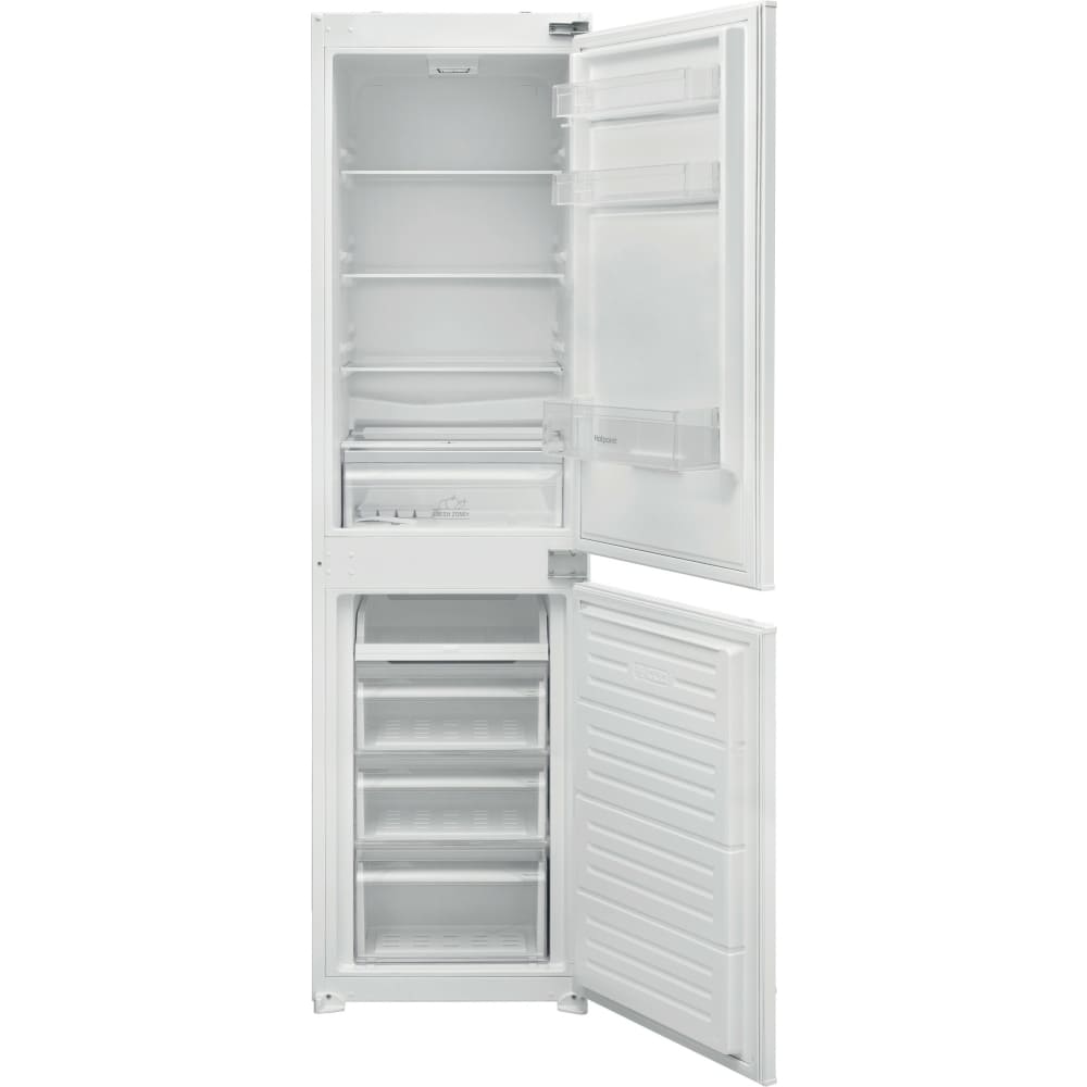 244L Low Frost Integrated Fridge Freezer, Sliding Hinge, White - Hotpoint HMCB50502UK - London Houseware - 4
