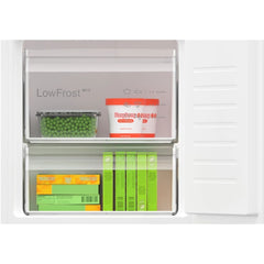 270L Low Frost Integrated Fridge Freezer, Fixed Hinge, White - Bosch KIV87VFE0G Series 4 - London Houseware - 3