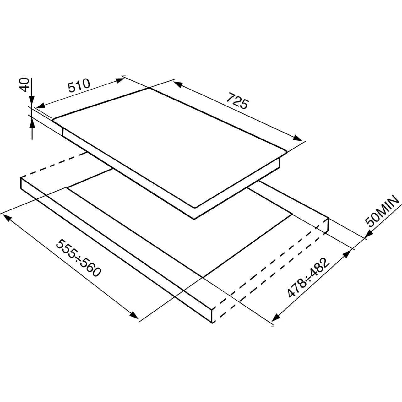 Cucina Smeg Gas Hob 5 Burner Stainless Steel - P272XGH - London Houseware - 8