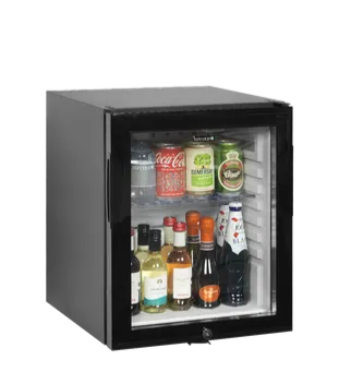 Tefcold TM35GC Black Double Glass Door Mini Bar Fridge – 35L Capacity