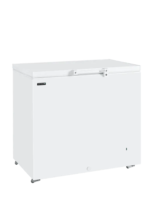 "TEFCOLD GM300 Glass Lid Chest Freezer – 300L Storage, Efficient Cooling"